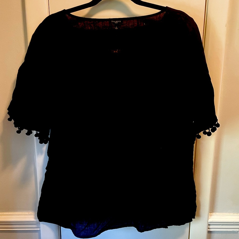 Talbots Linen short sleeve top - size X